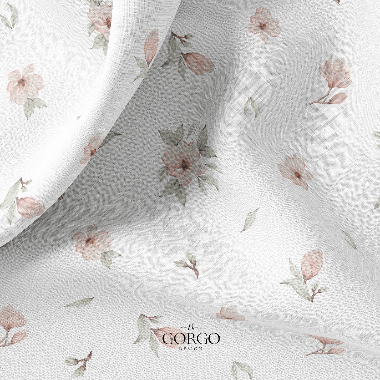 Non-Exclusive Seamless Pattern with Beautiful Magnolia