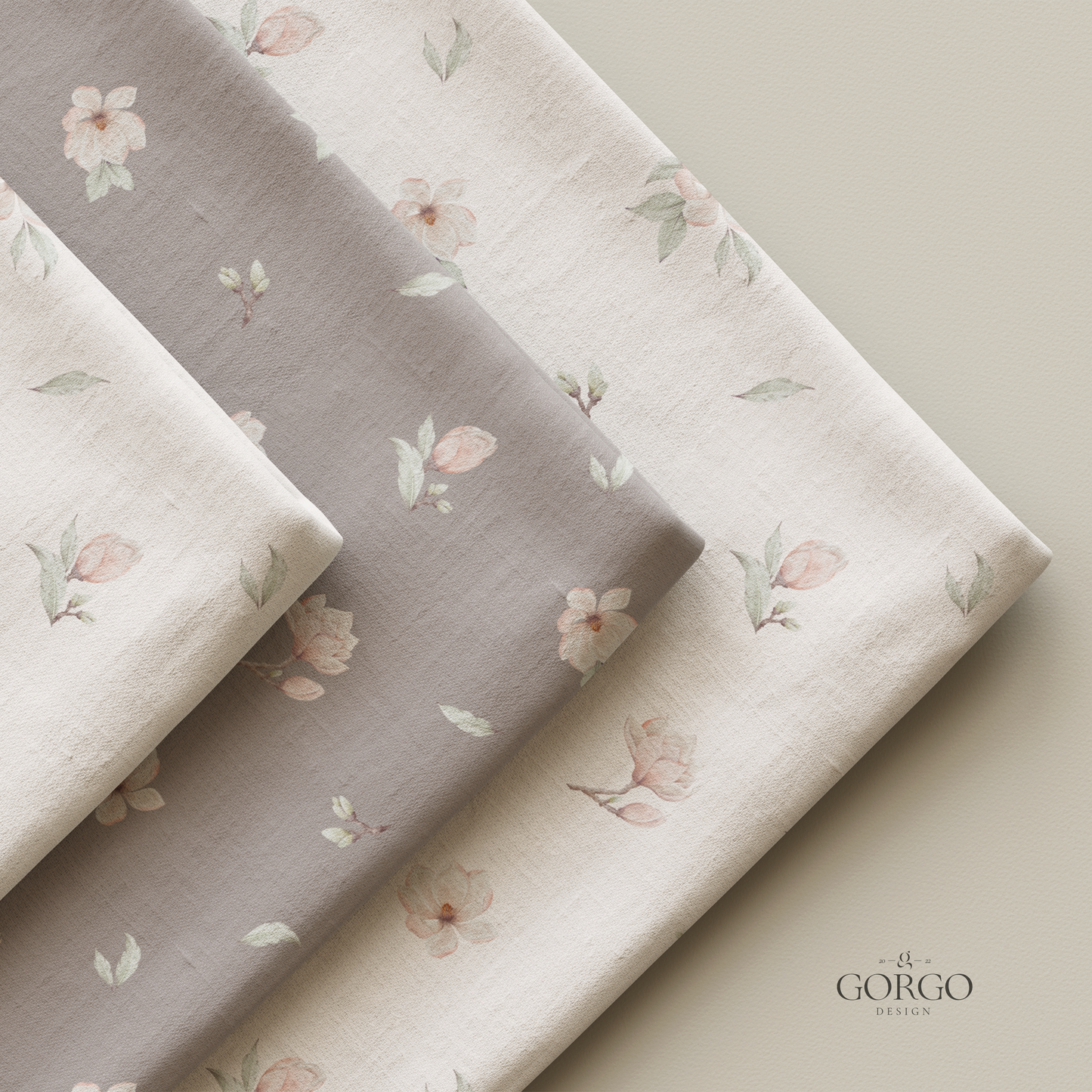 Non-Exclusive Seamless Pattern with Beautiful Magnolia