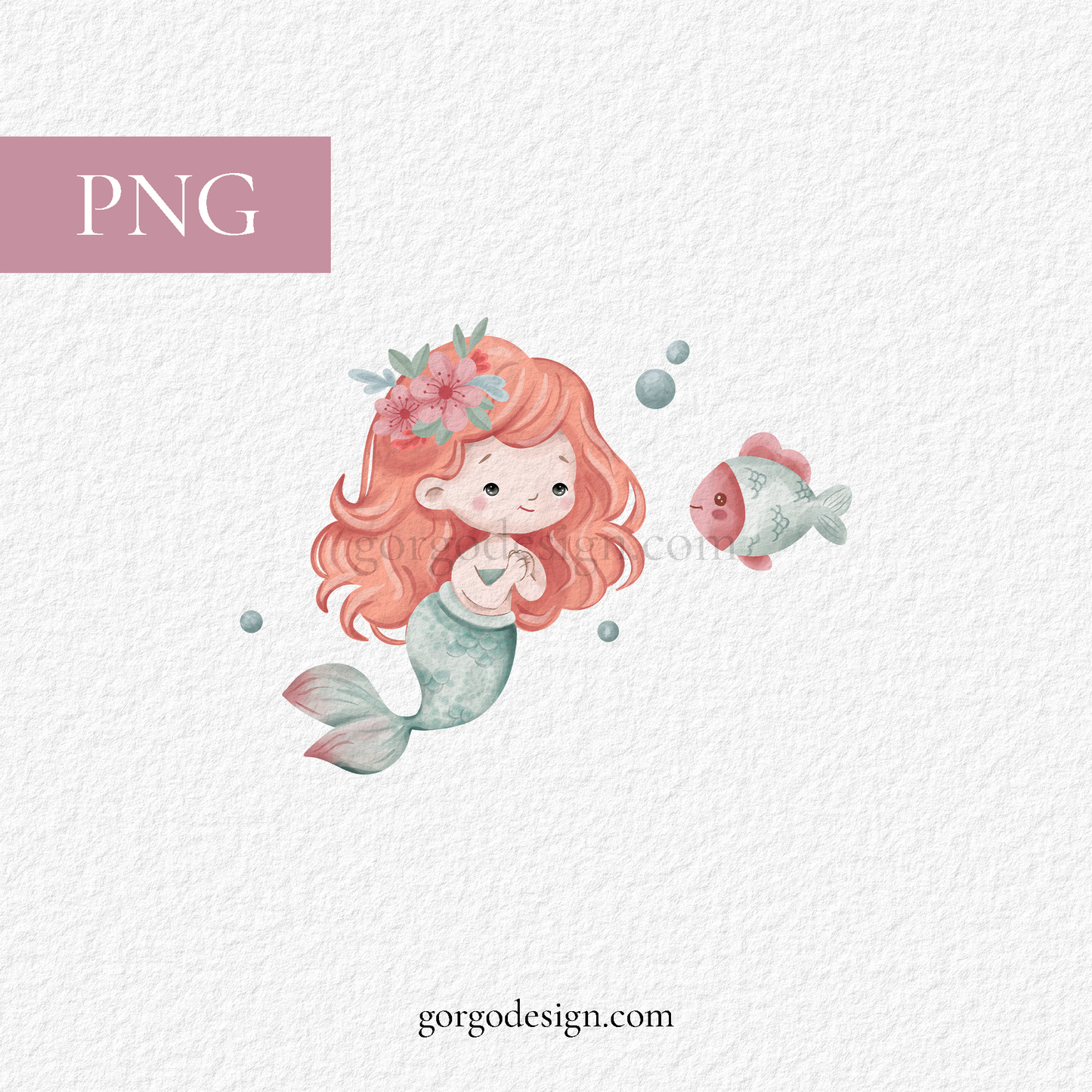 Set of Cute Mermaid PNG's