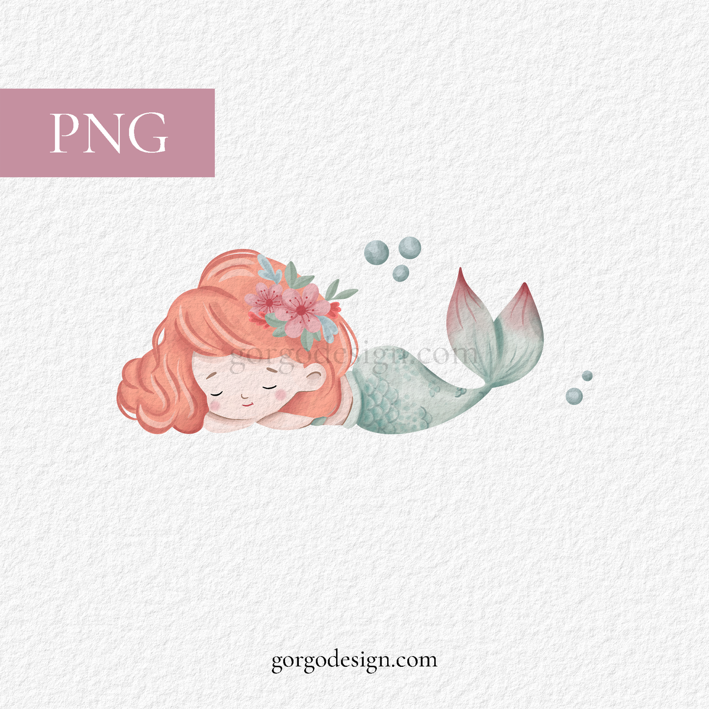 Set of Cute Mermaid PNG's